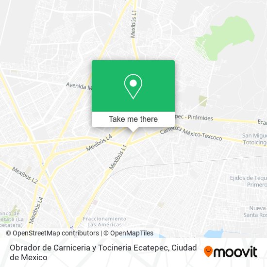 Obrador de Carniceria y Tocineria Ecatepec map