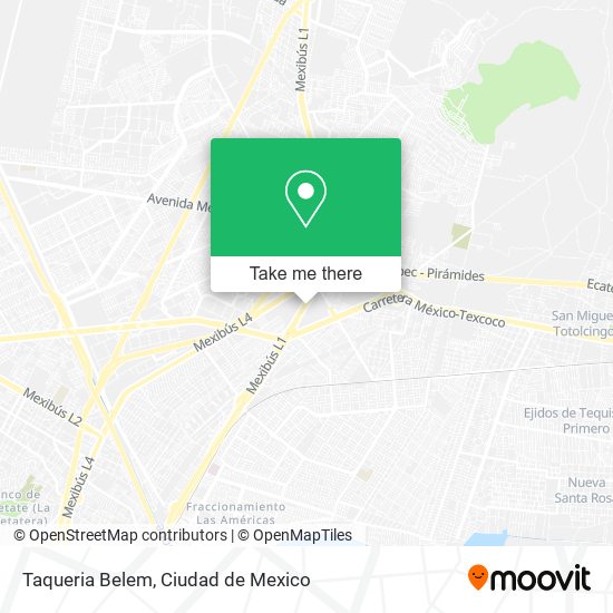 Taqueria Belem map