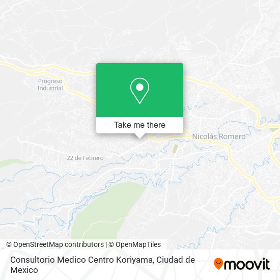 Mapa de Consultorio Medico Centro Koriyama