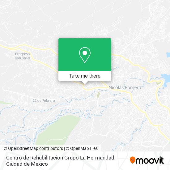 Mapa de Centro de Rehabilitacion Grupo La Hermandad