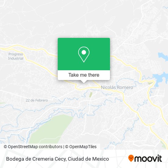 Mapa de Bodega de Cremeria Cecy