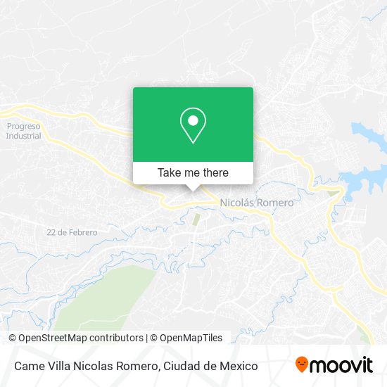 Came Villa Nicolas Romero map