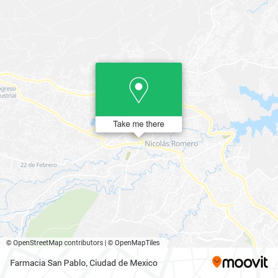 Mapa de Farmacia San Pablo