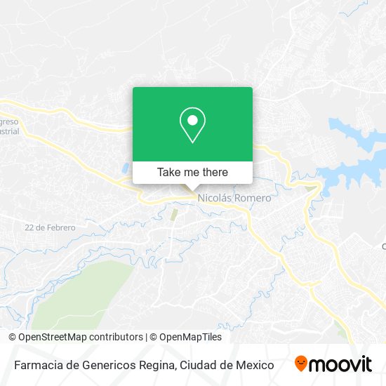 Farmacia de Genericos Regina map