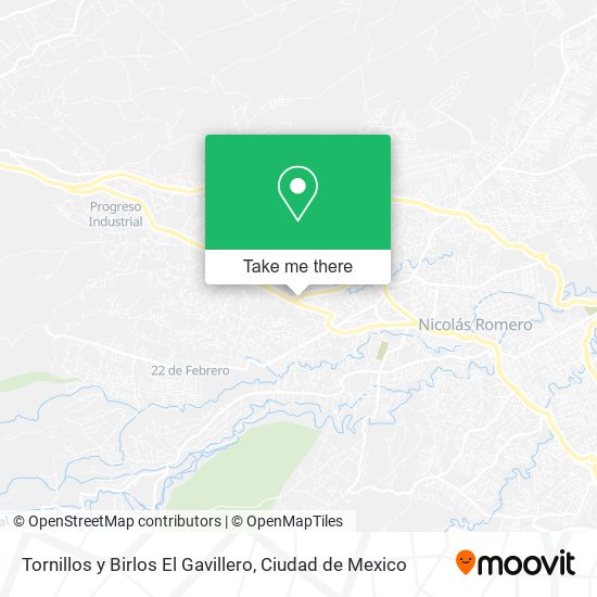Mapa de Tornillos y Birlos El Gavillero