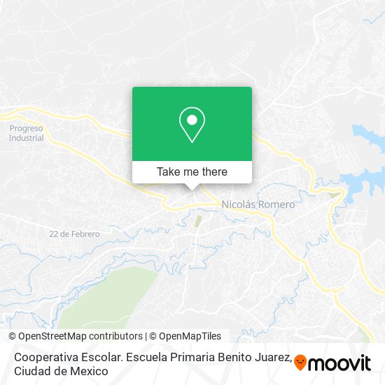 Cooperativa Escolar. Escuela Primaria Benito Juarez map