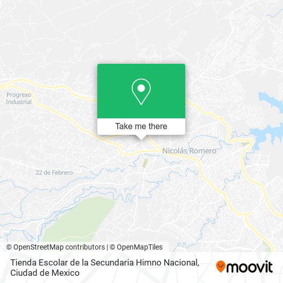 Mapa de Tienda Escolar de la Secundaria Himno Nacional