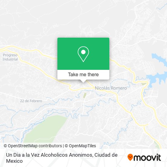 Un Dia a la Vez Alcoholicos Anonimos map