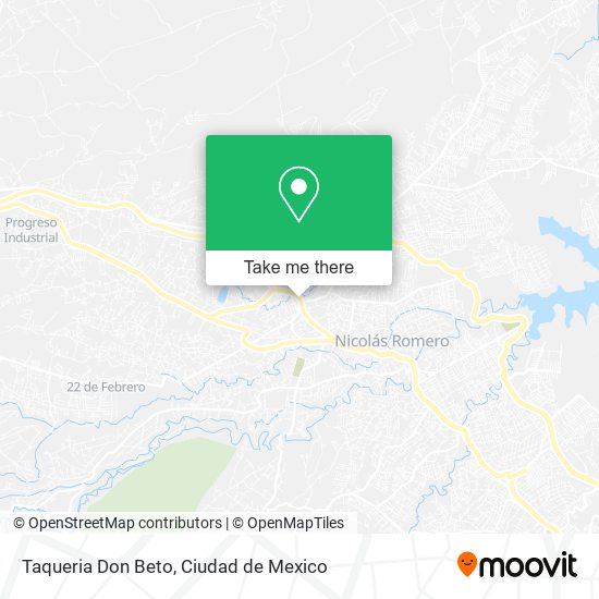 Mapa de Taqueria Don Beto