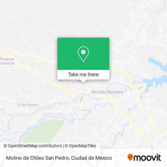 Mapa de Molino de Chiles San Pedro