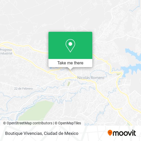 Boutique Vivencias map