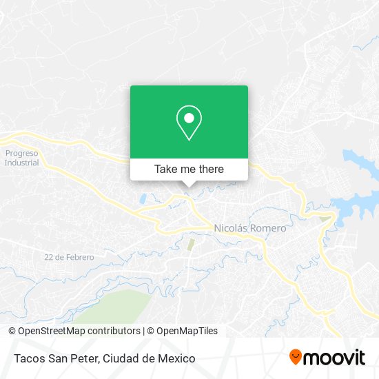 Mapa de Tacos San Peter