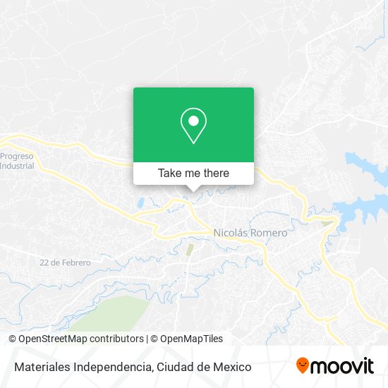 Materiales Independencia map