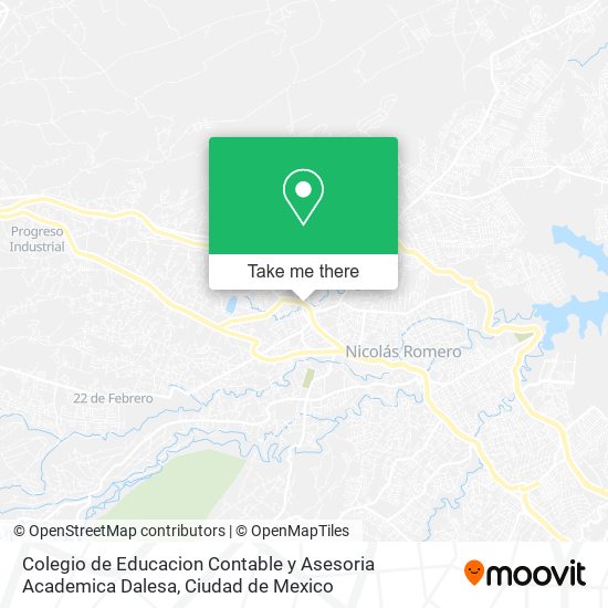 Mapa de Colegio de Educacion Contable y Asesoria Academica Dalesa