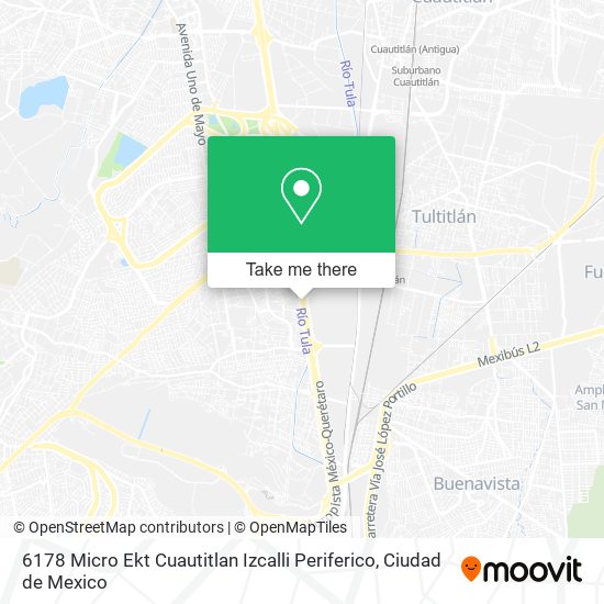 Mapa de 6178 Micro Ekt Cuautitlan Izcalli Periferico