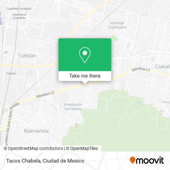 Mapa de Tacos Chabela