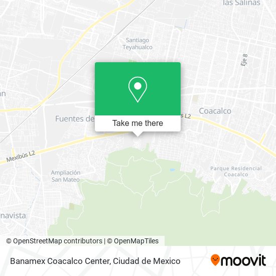 Mapa de Banamex Coacalco Center