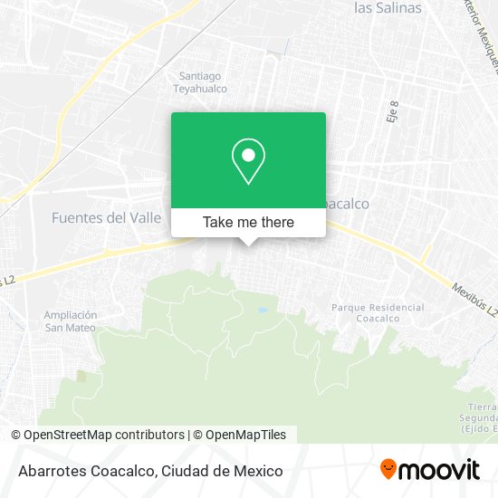 Abarrotes Coacalco map