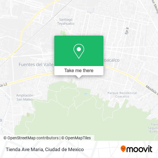 Tienda Ave Maria map