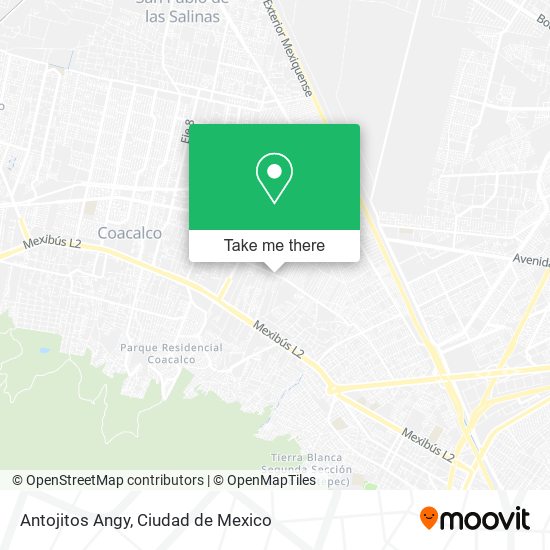 Antojitos Angy map