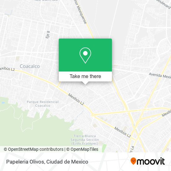 Mapa de Papeleria Olivos