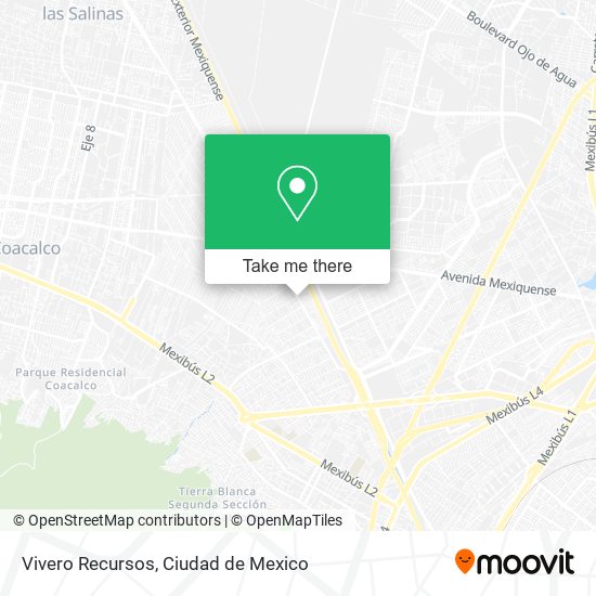 Vivero Recursos map