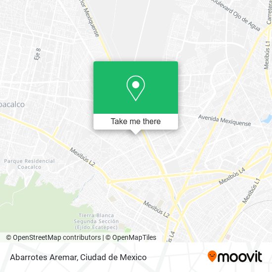 Abarrotes Aremar map