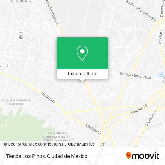 Mapa de Tienda Los Pinos