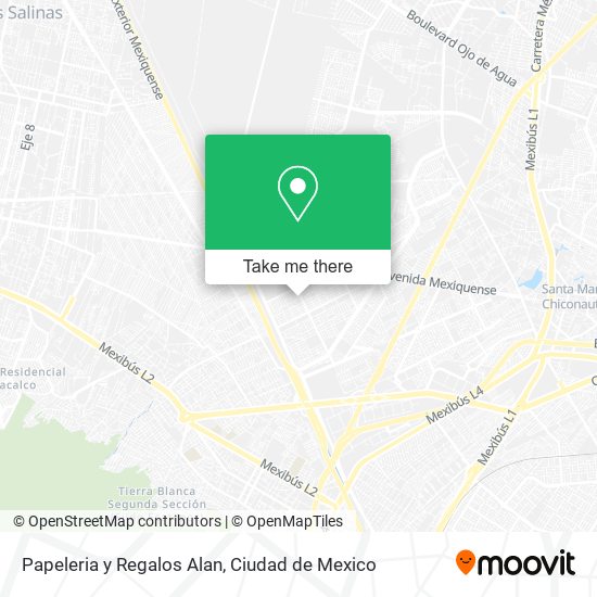 Mapa de Papeleria y Regalos Alan
