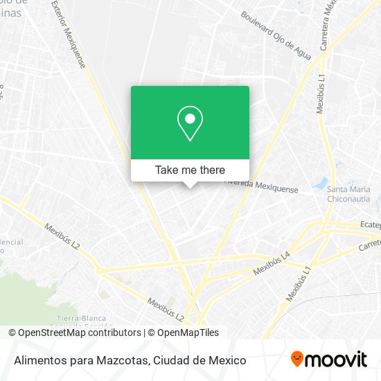 Alimentos para Mazcotas map