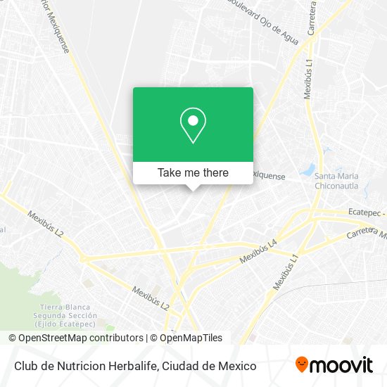 Mapa de Club de Nutricion Herbalife