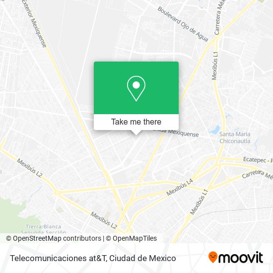 Telecomunicaciones at&T map