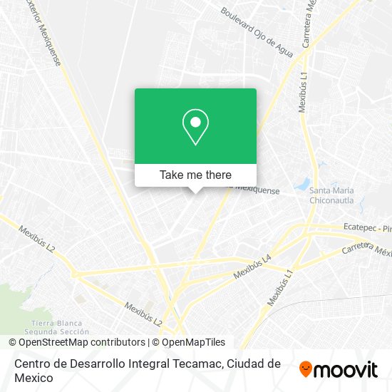 Mapa de Centro de Desarrollo Integral Tecamac