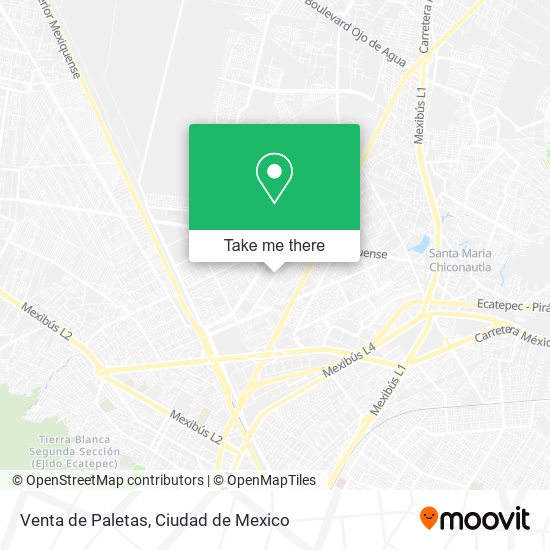 Venta de Paletas map