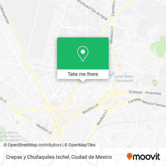 Crepas y Chuilaquiles Ixchel map