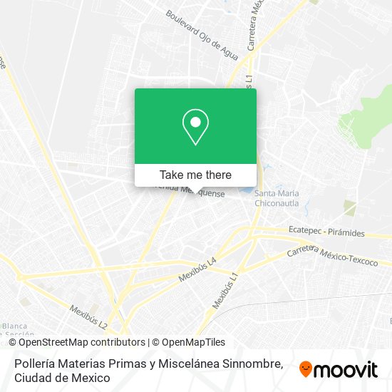 Pollería Materias Primas y Miscelánea Sinnombre map