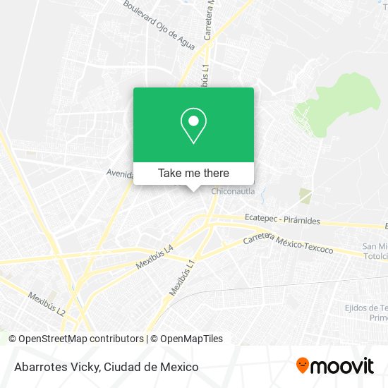 Abarrotes Vicky map