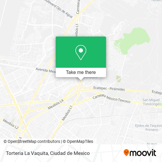 Torteria La Vaquita map