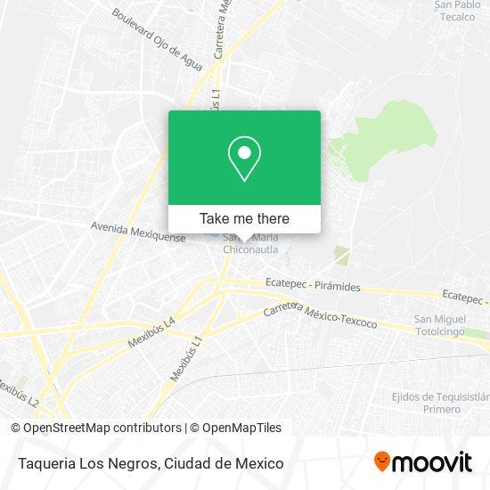 Mapa de Taqueria Los Negros