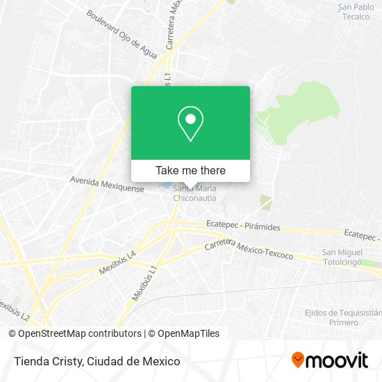 Mapa de Tienda Cristy