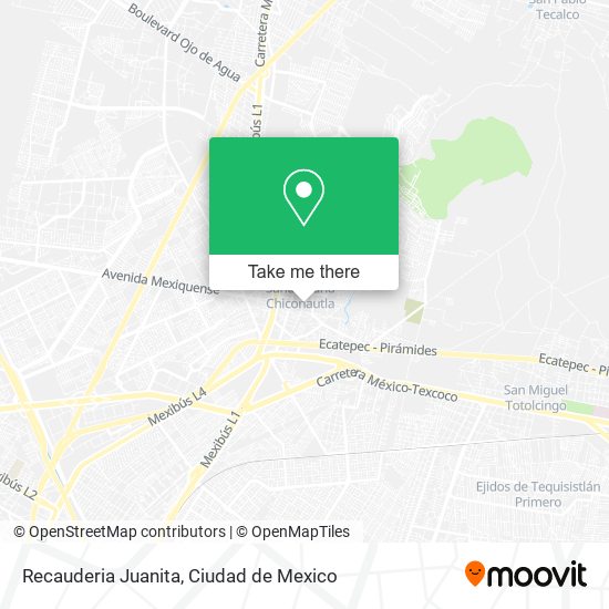 Recauderia Juanita map