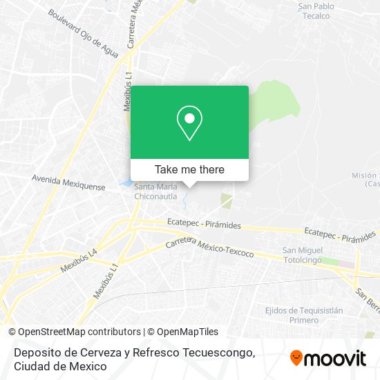 Deposito de Cerveza y Refresco Tecuescongo map