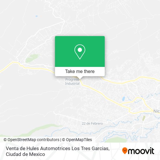 Venta de Hules Automotrices Los Tres Garcias map