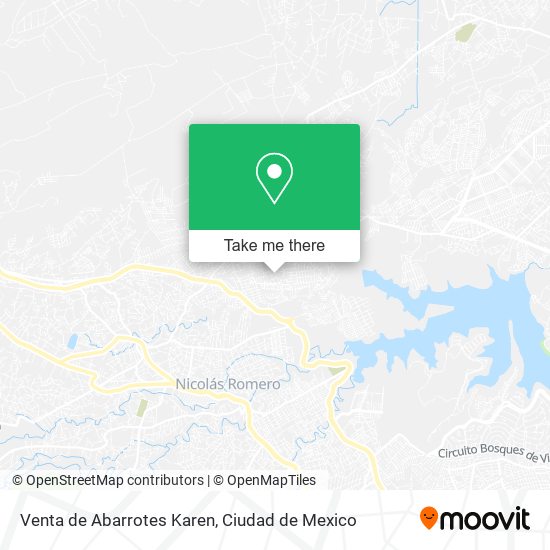 Mapa de Venta de Abarrotes Karen