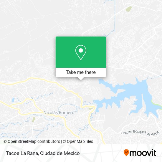 Mapa de Tacos La Rana