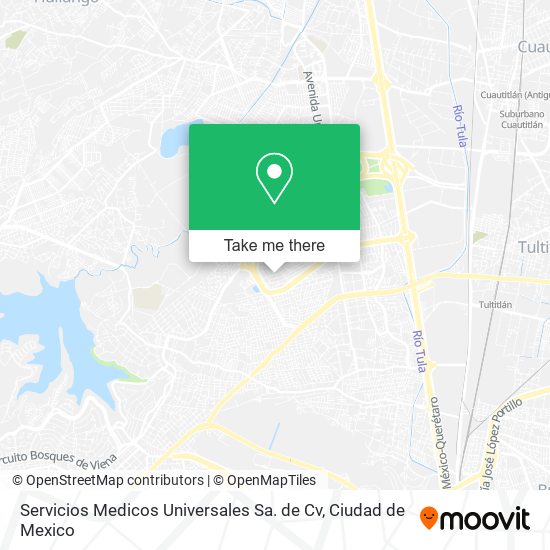 Mapa de Servicios Medicos Universales Sa. de Cv