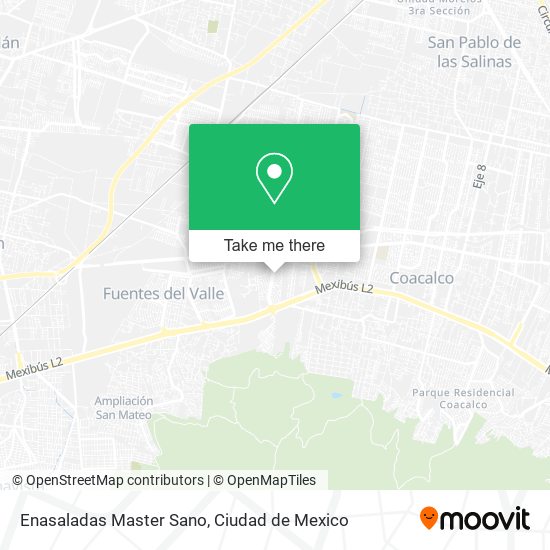 Enasaladas Master Sano map