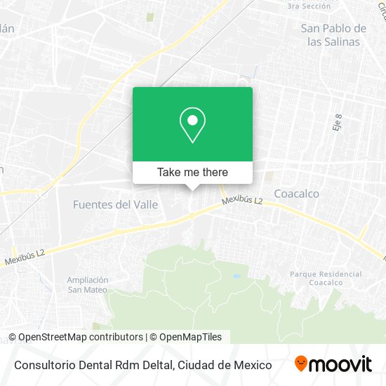 Consultorio Dental Rdm Deltal map