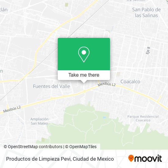 Mapa de Productos de Limpieza Pevi