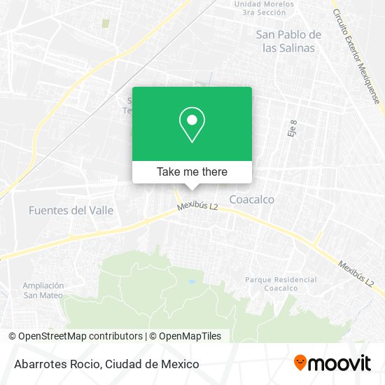 Abarrotes Rocio map